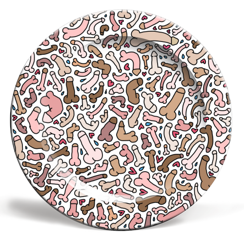classic-penis-art-ceramic-dinner-plate-by-andrea-zuza-plate-6389f090165ae6.67702775